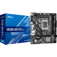 Produktbild för ASRock H610M-HDV/M.2 - moderkort - micro ATX - LGA1700-uttag - H610