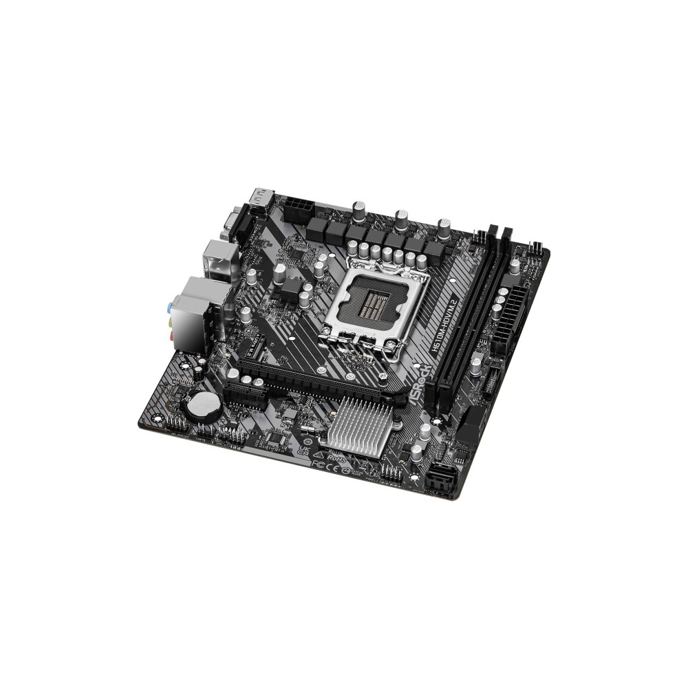 Produktbild för ASRock H610M-HDV/M.2 - moderkort - micro ATX - LGA1700-uttag - H610