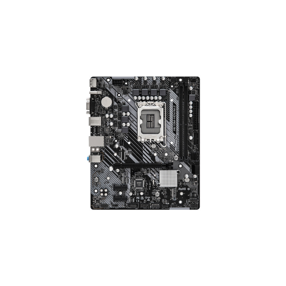 Produktbild för ASRock H610M-HDV/M.2 - moderkort - micro ATX - LGA1700-uttag - H610