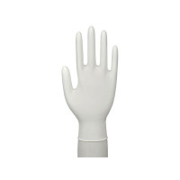 Produktbild för Undersökningshandske, ABENA Classic Protect, S, vit, nitril,...