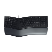 Produktbild för CHERRY KC 4500 ERGO - tangentbord - AZERTY - belgisk - svart Inmatningsenhet