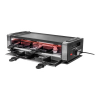 Produktbild för UNOLD 48760 Delice Basic - raclette/grill/griddle/hot stone - svart / rostfritt stål