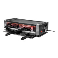 Produktbild för UNOLD 48760 Delice Basic - raclette/grill/griddle/hot stone - svart / rostfritt stål