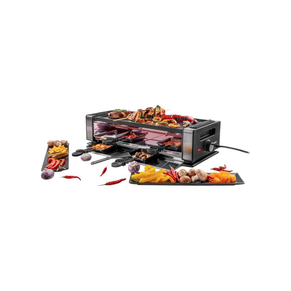 Produktbild för UNOLD 48760 Delice Basic - raclette/grill/griddle/hot stone - svart / rostfritt stål