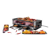 Produktbild för UNOLD 48760 Delice Basic - raclette/grill/griddle/hot stone - svart / rostfritt stål