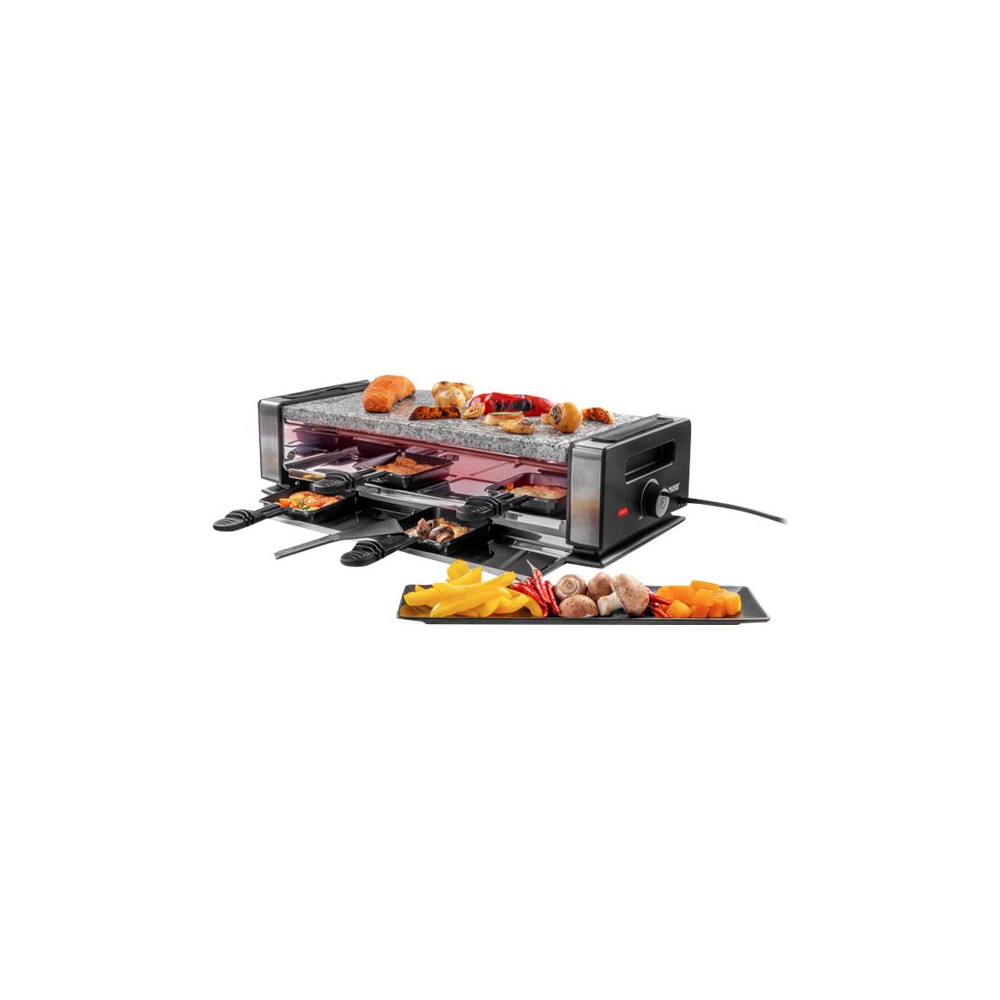 Produktbild för UNOLD 48760 Delice Basic - raclette/grill/griddle/hot stone - svart / rostfritt stål