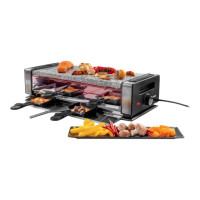Produktbild för UNOLD 48760 Delice Basic - raclette/grill/griddle/hot stone - svart / rostfritt stål