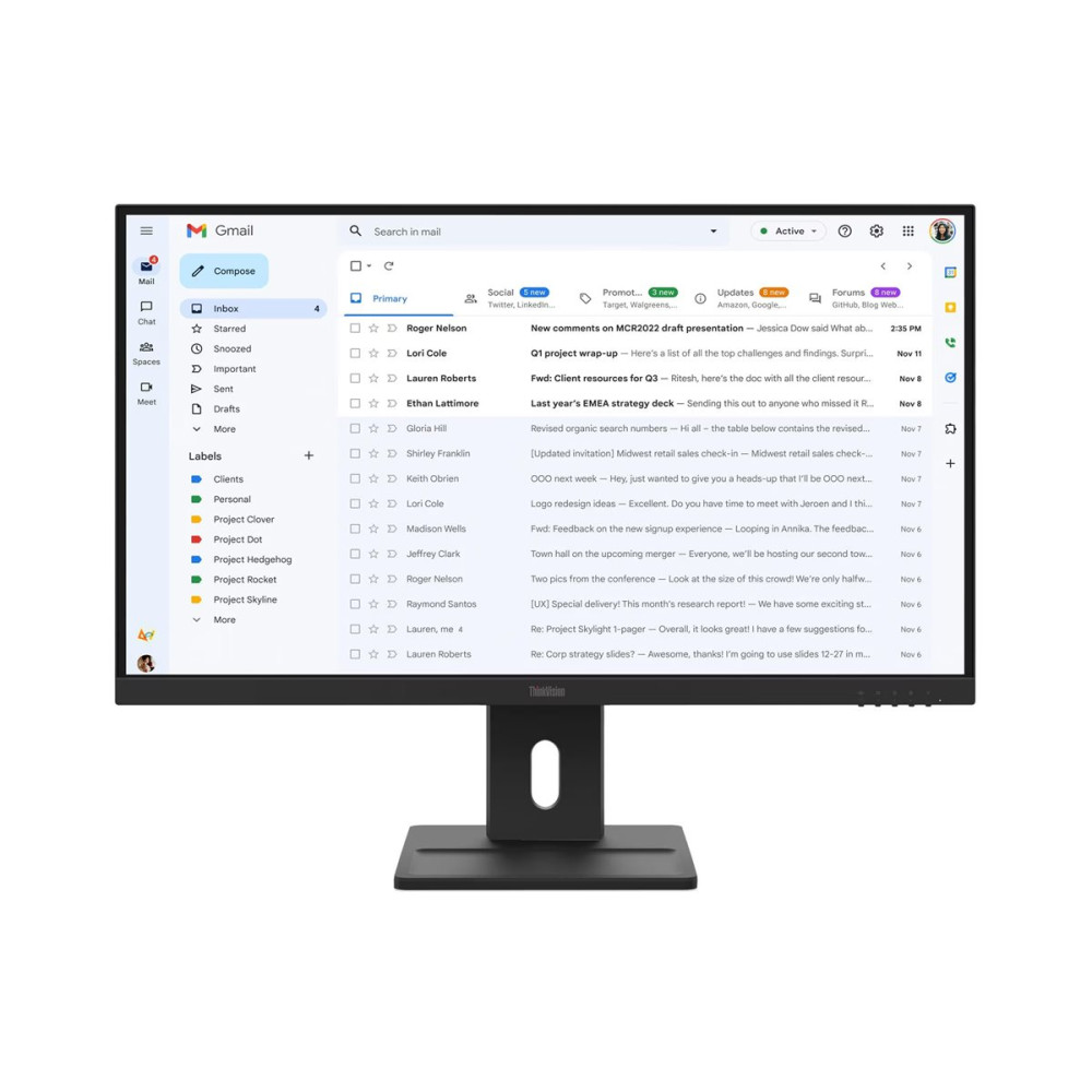 Produktbild för Lenovo ThinkVision E27-40 - LED-skärm - Full HD (1080p) - 27"