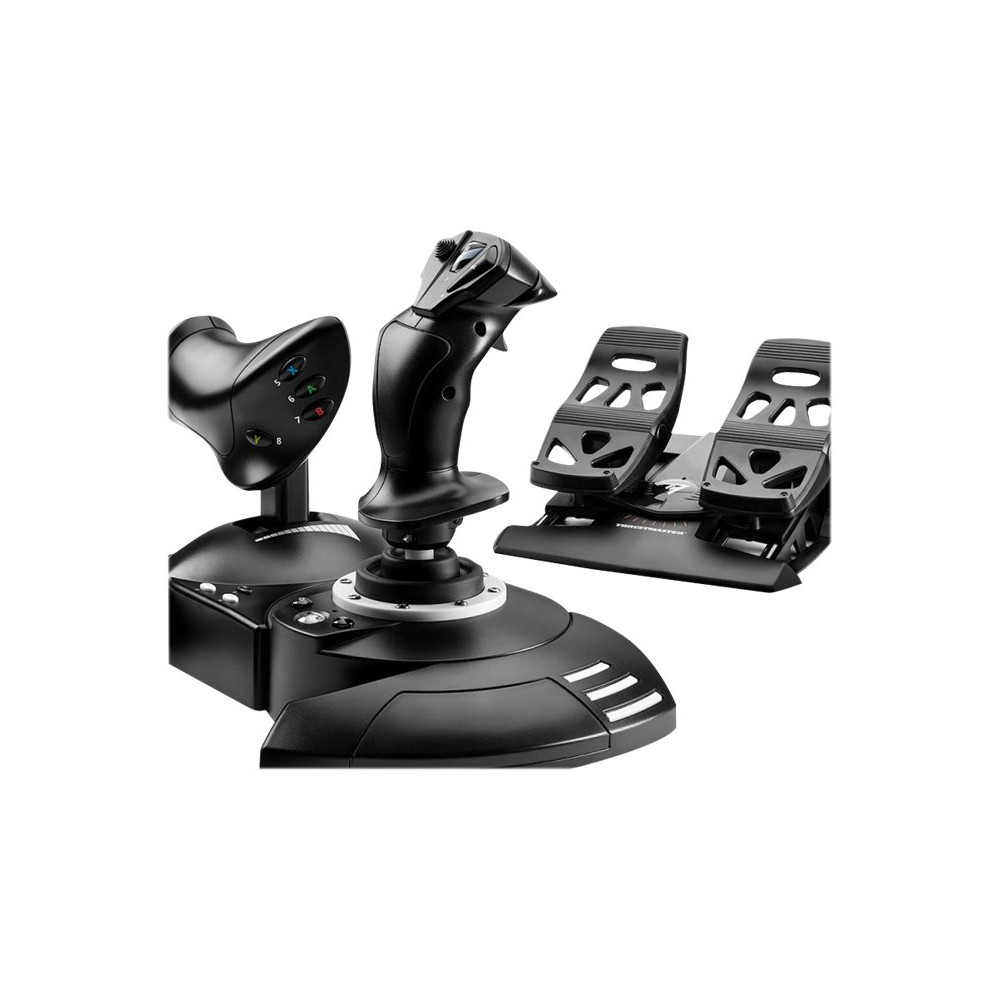 Produktbild för Thrustmaster T-Flight Full Kit X - styrspak, gas och pedaler - kabelansluten