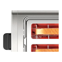 Produktbild för Bosch DesignLine TAT4P420 - brödrost - rostfritt stål/svart