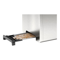 Produktbild för Bosch DesignLine TAT4P420 - brödrost - rostfritt stål/svart