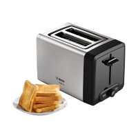 Produktbild för Bosch DesignLine TAT4P420 - brödrost - rostfritt stål/svart