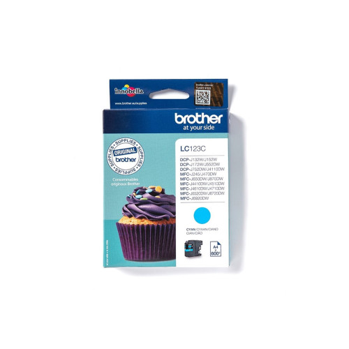 Brother Brother LC123C - Lång livslängd - cyan - original - bläckpatron
