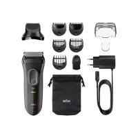 Produktbild för Braun Series 3 Shave&Style 3000BT 3-in-1 - rakapparat - grå