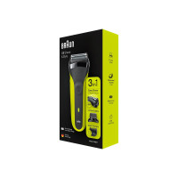 Produktbild för Braun Series 3 Shave&Style 300BT 3-in-1 - rakapparat - svart/grön