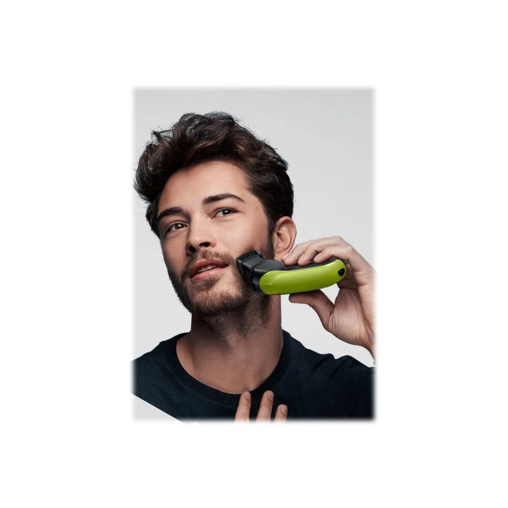 Produktbild för Braun Series 3 Shave&Style 300BT 3-in-1 - rakapparat - svart/grön