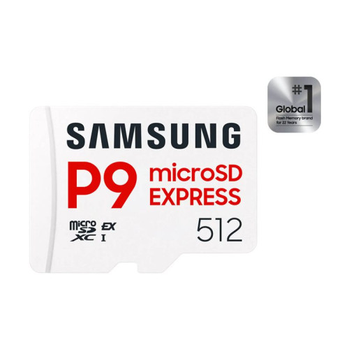 SAMSUNG Samsung P9 Express MB-MK512T - flash-minneskort - 512 GB - microSDXC Express