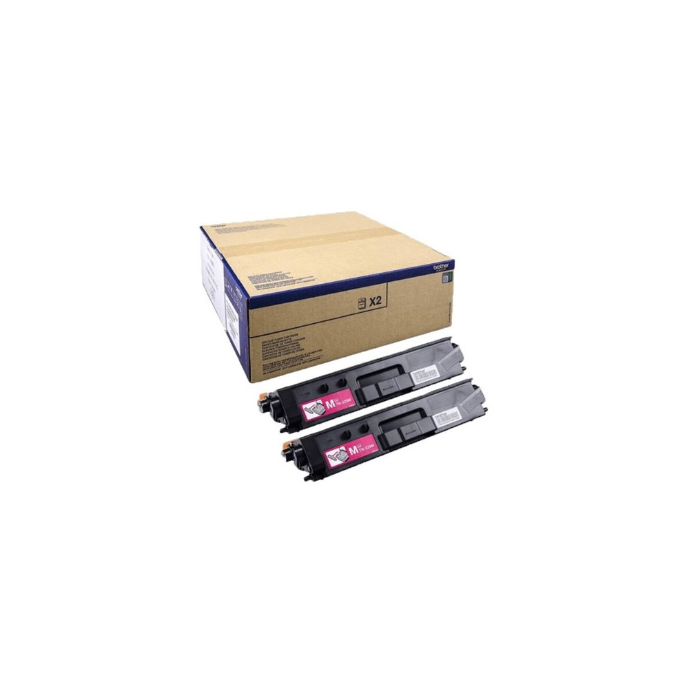 Produktbild för Brother TN329M - 2-pack - magenta - original - tonerkassett