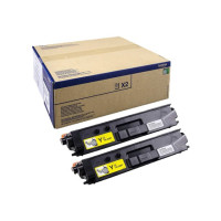 Produktbild för Brother TN329Y - 2-pack - gul - original - tonerkassett