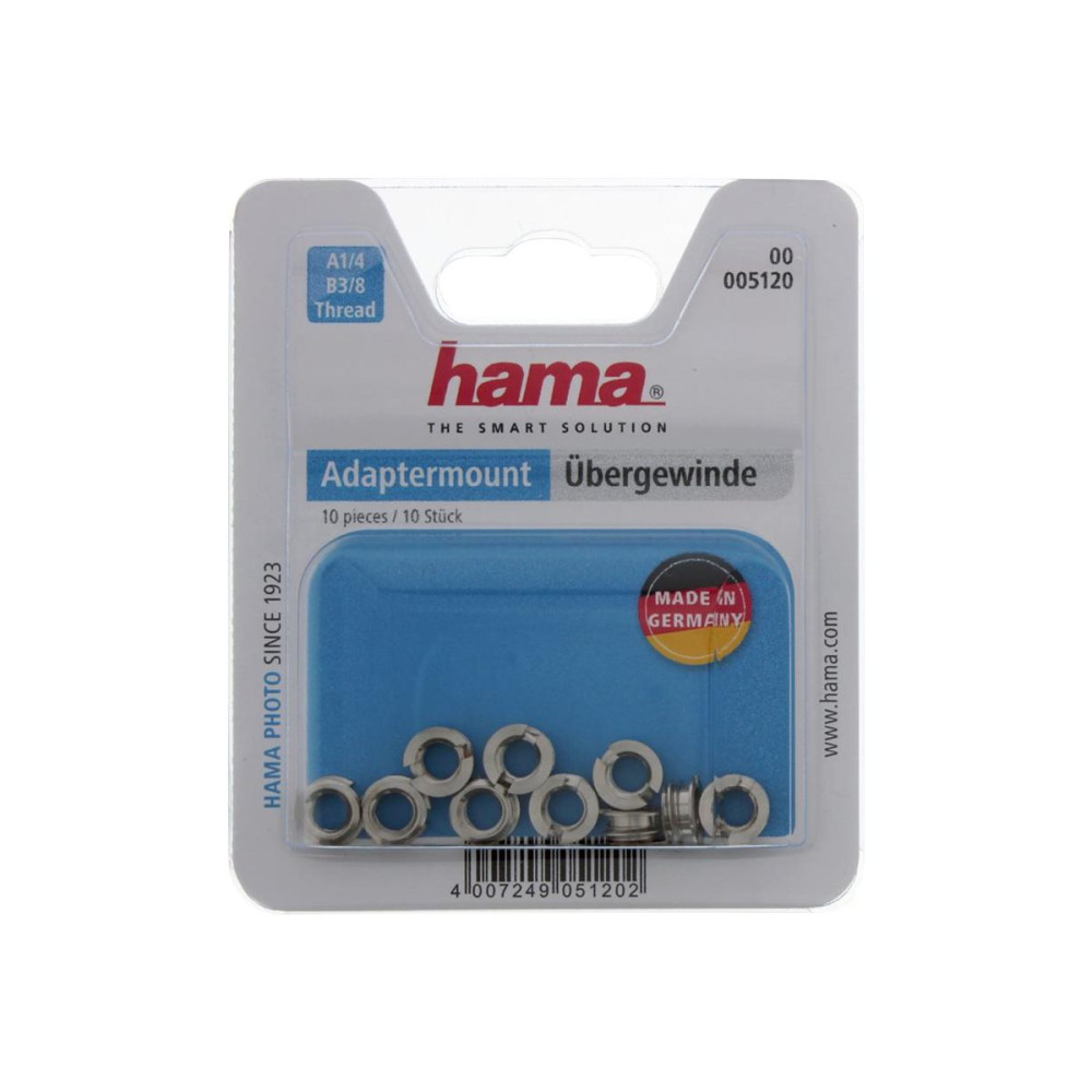Produktbild för Hama Tripod Conversion Bushings - reduceringsbussningar för stativ (3/8 tum till 1/4 tum)