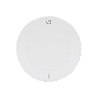 Produktbild för Manhattan Smartphone Wireless Charging Pad (Clearance Pricing), 5W charging, QI certified, White, Micro-USB to USB-A cable included, Micro-USB input into pad, USB-A wall charger/input required (not included), Cable 0.5m, Three Year Warranty, Boxed trådlös