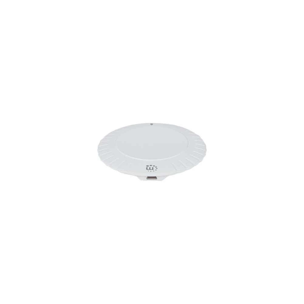 Produktbild för Manhattan Smartphone Wireless Charging Pad (Clearance Pricing), 5W charging, QI certified, White, Micro-USB to USB-A cable included, Micro-USB input into pad, USB-A wall charger/input required (not included), Cable 0.5m, Three Year Warranty, Boxed trådlös