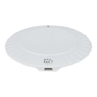 Produktbild för Manhattan Smartphone Wireless Charging Pad (Clearance Pricing), 5W charging, QI certified, White, Micro-USB to USB-A cable included, Micro-USB input into pad, USB-A wall charger/input required (not included), Cable 0.5m, Three Year Warranty, Boxed trådlös