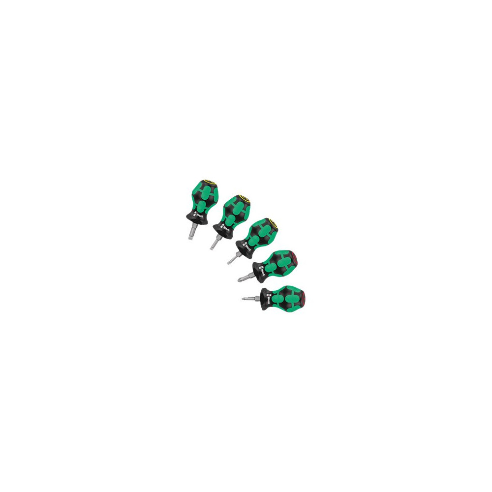 Produktbild för Wera Kraftform Plus - Serie 300 Stubby Set 1 - skruvmejseluppsättning - 5 delar