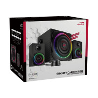 Produktbild för SPEEDLINK GRAVITY CARBON RGB - högtalarsystem - för persondator - trådlös