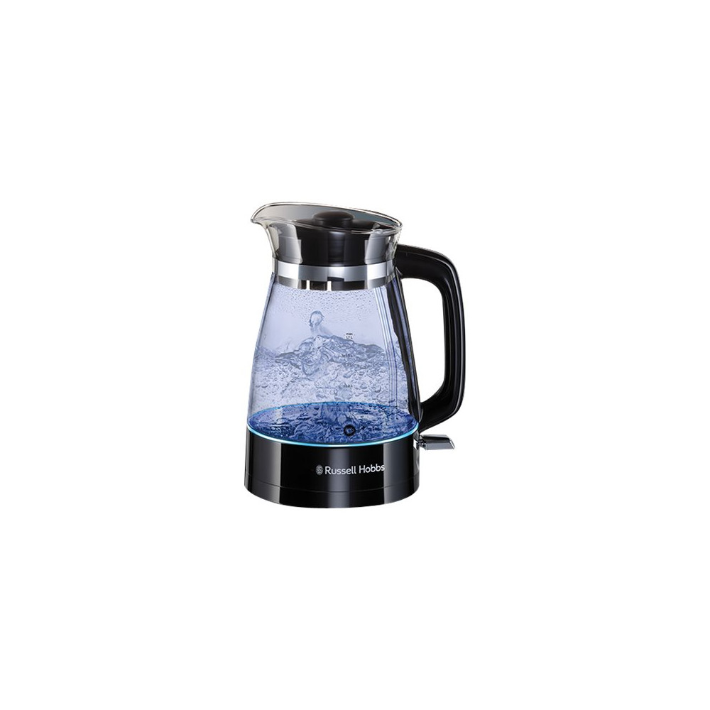 Produktbild för Russell Hobbs Classic 26080-70 - vattenkokare - svart med detaljer i rostrfritt stål