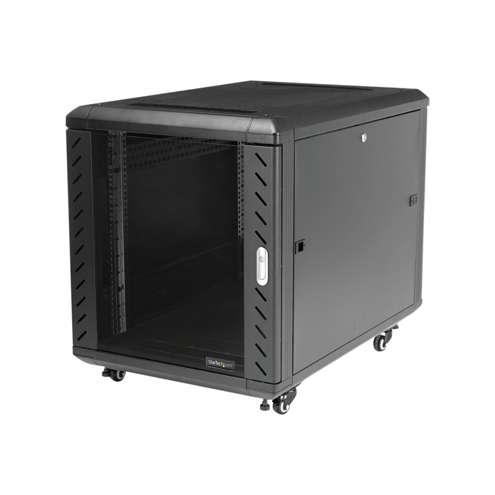 Produktbild för StarTech.com 12U 29" nedmonterbart serverskåp med hjul - rack - 12U