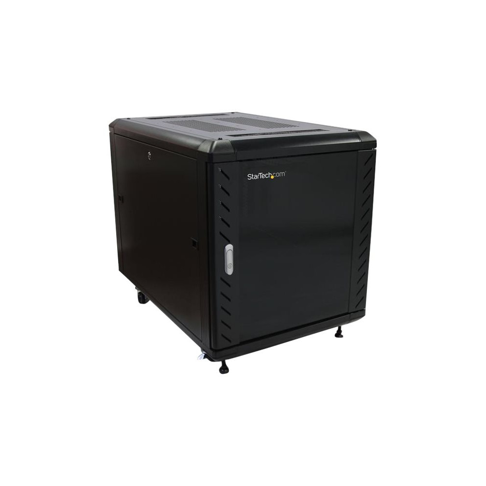 Produktbild för StarTech.com 12U 29" nedmonterbart serverskåp med hjul - rack - 12U