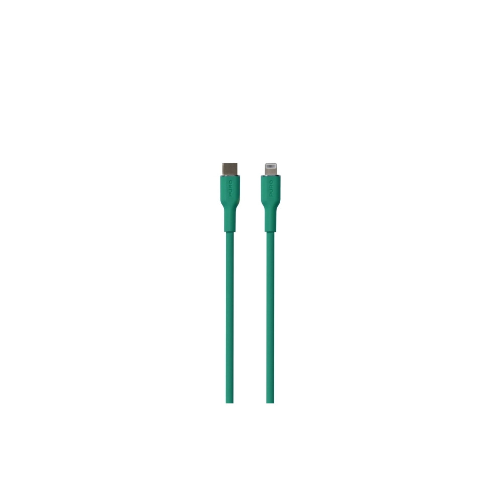 Produktbild för PURO PUCAPLTUSBCICONDKGRN, 1,5 m, Lightning, USB C, Hankoppl...