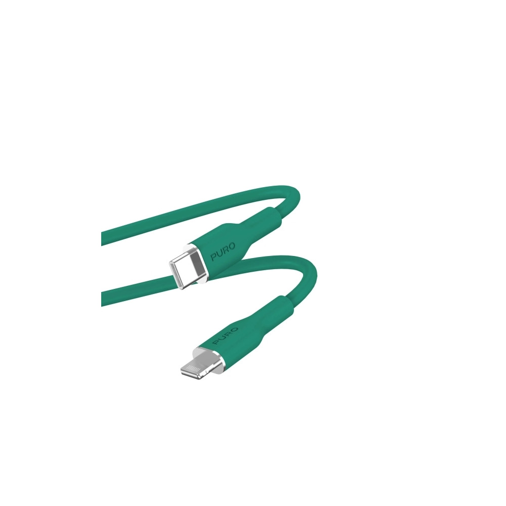 Produktbild för PURO PUCAPLTUSBCICONDKGRN, 1,5 m, Lightning, USB C, Hankoppl...