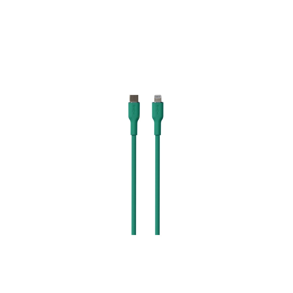 Produktbild för PURO PUCAPLTUSBCICONDKGRN, 1,5 m, Lightning, USB C, Hankoppl...
