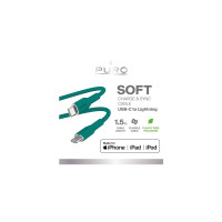 Produktbild för PURO PUCAPLTUSBCICONDKGRN, 1,5 m, Lightning, USB C, Hankoppl...