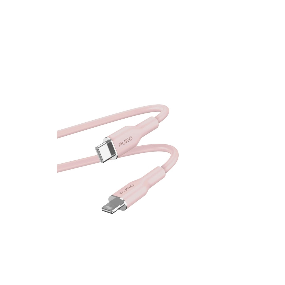 Produktbild för PURO PUCAPLTUSBCICONROSE, 1,5 m, Lightning, USB C, Hankoppli...