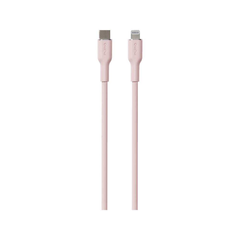 Produktbild för PURO PUCAPLTUSBCICONROSE, 1,5 m, Lightning, USB C, Hankoppli...