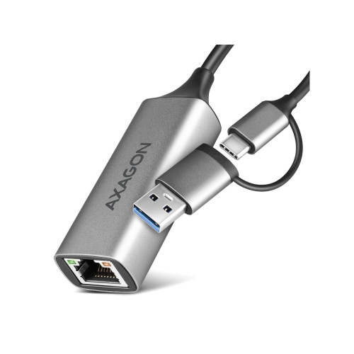 AXAGON AXAGON ADE-TXCA - nätverksadapter - USB-C 3.2 Gen 1 / USB-A 3.2 Gen 1 - Gigabit Ethernet x 1