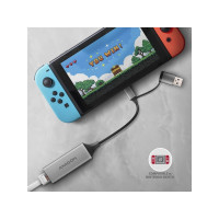 Produktbild för AXAGON ADE-TXCA - nätverksadapter - USB-C 3.2 Gen 1 / USB-A 3.2 Gen 1 - Gigabit Ethernet x 1