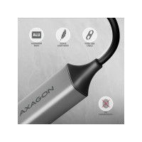 Produktbild för AXAGON ADE-TXCA - nätverksadapter - USB-C 3.2 Gen 1 / USB-A 3.2 Gen 1 - Gigabit Ethernet x 1