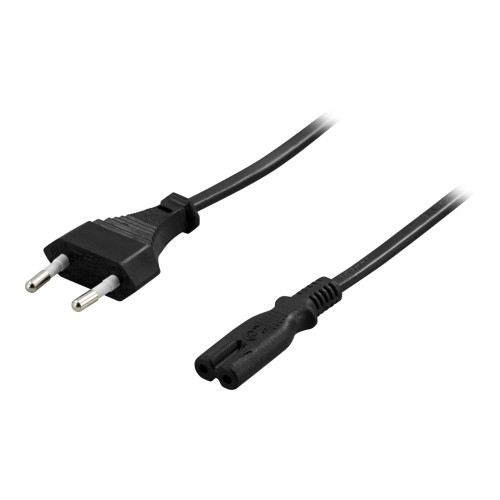 Deltaco DELTACO DEL-109A - strömkabel - Eurokontakt till power IEC 60320 C7 - 2 m
