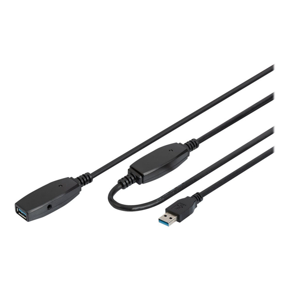 Produktbild för DIGITUS - USB-förlängningskabel - USB typ A till USB typ A - 20 m