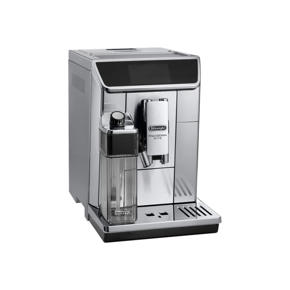 Produktbild för De'Longhi PrimaDonna Elite ECAM 656.75.MS - automatisk kaffekokare med mjölkskummare - 19 bar - metall/svart