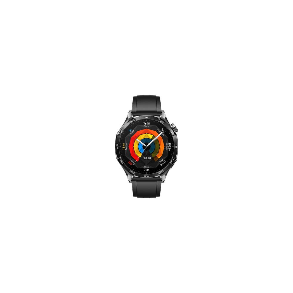 Produktbild för Huawei Watch GT 5 - rostfritt stål - smart klocka med rem - svart