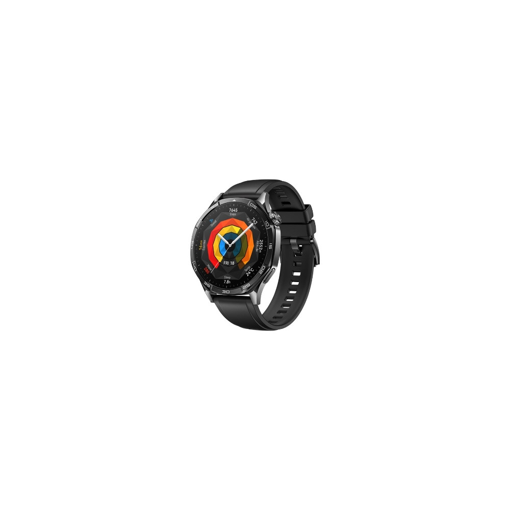 Produktbild för Huawei Watch GT 5 - rostfritt stål - smart klocka med rem - svart
