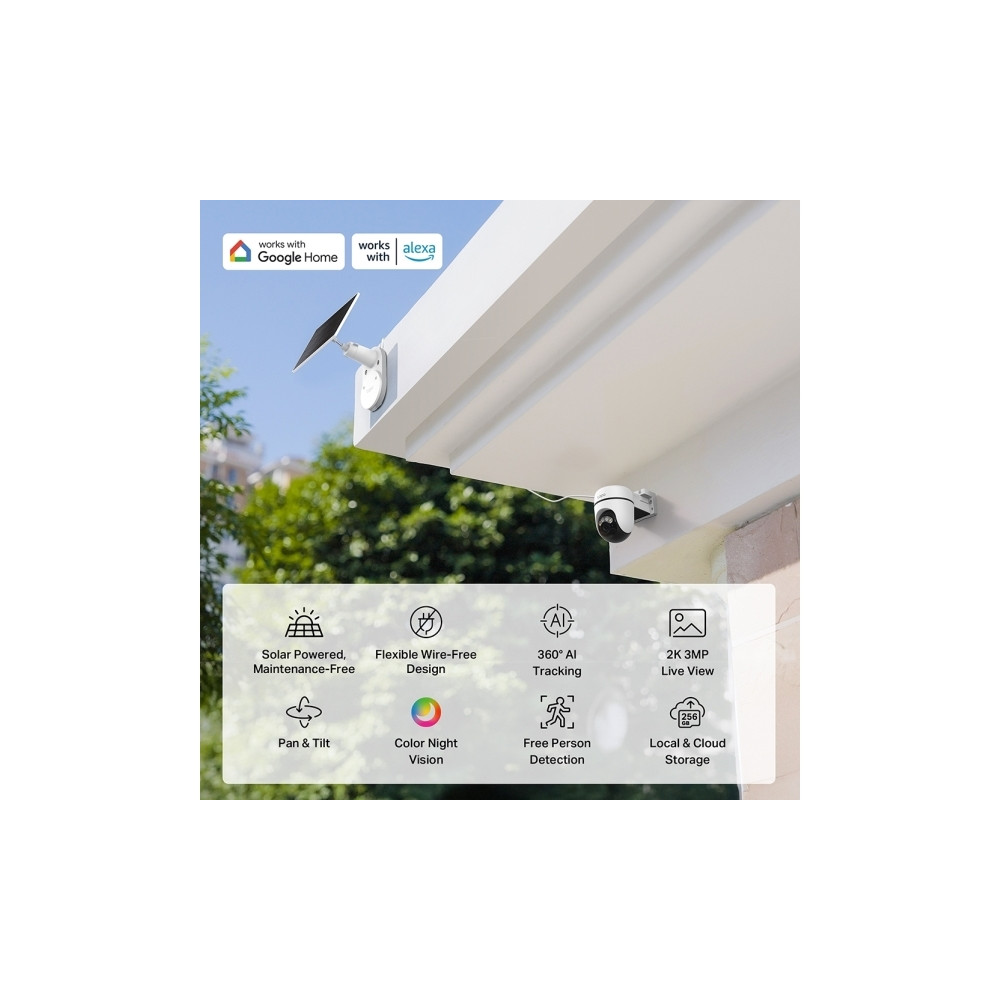 Produktbild för Tapo C610 KIT V1 - nätverksövervakningskamera - med Tapo A201 solpanel