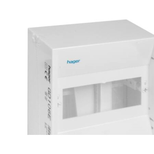 Hager HAGER minitäckplatta GD106E 6 moduler med PE-klämma, HxBxD:...