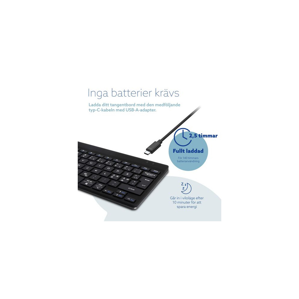 Produktbild för Tangentbord R-RGO Compact Break BT