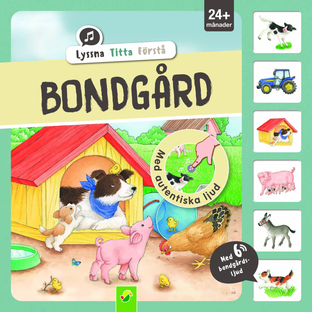 Produktbild för Bondgård : Lyssna, titta, förstå (bok, board book)